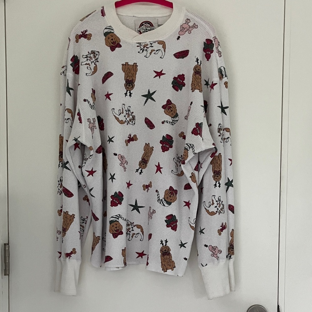 PJ Salvage long sleeves waffle knit top